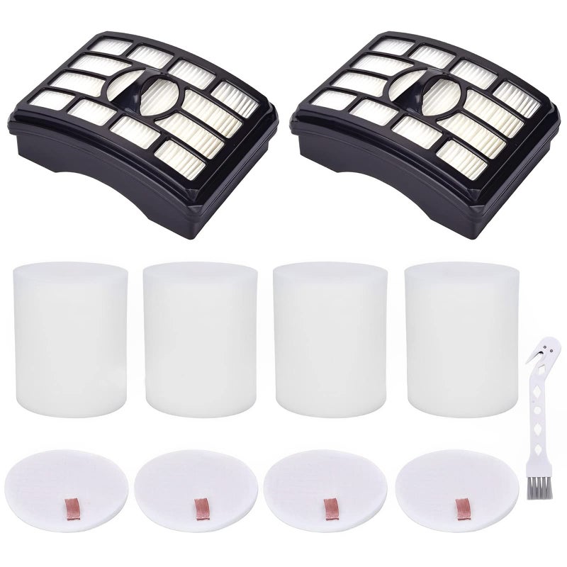 Leadaybetter Filter Replacement for Shark Rotator Pro Lift-Away NV500, NV501, NV502, NV505, NV552, NV642, UV560, ZU780, ZU782, ZU785. Compare to Part # Xff500 Xhf500, 2 + 4 Foam & Felt Filters - Image 1